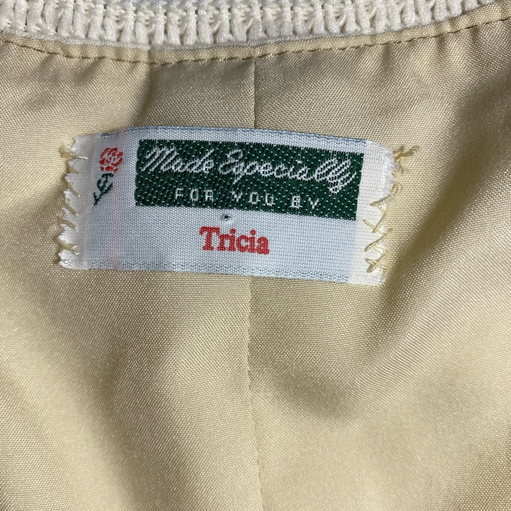Vintage Handmade Cream Vest - Picture 9 of 15